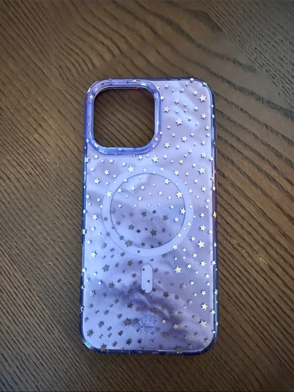 Velvet Caviar Purple Star Pattern Wireless MagSafe-Compatible Phone Case